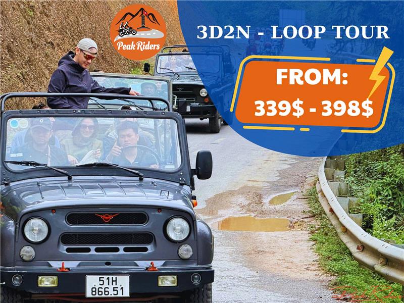 HA GIANG LOOP  ARMY JEEP TOUR 2 DAYS FROM 298/ PERSON
