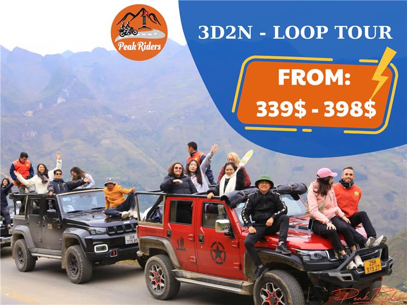 HA GIANG NEW MODEL JEEP 3 DAYS 2 NIGHT  TOUR $339/ PERSON