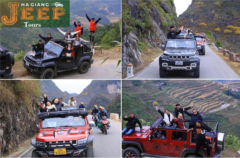 HA GIANG NEW MODEL JEEP TOUR 2 DAYS 1 NIGHT  $ 279/ PERSON